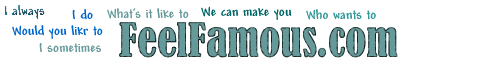 FeelFamous Banner — 1999