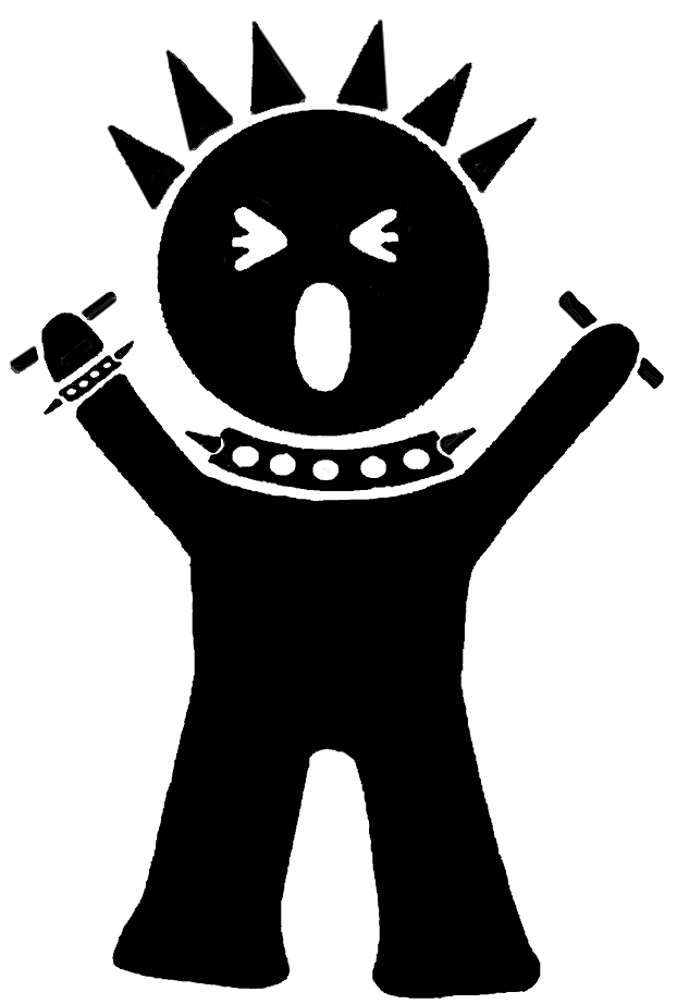 GG Mascot Black and White