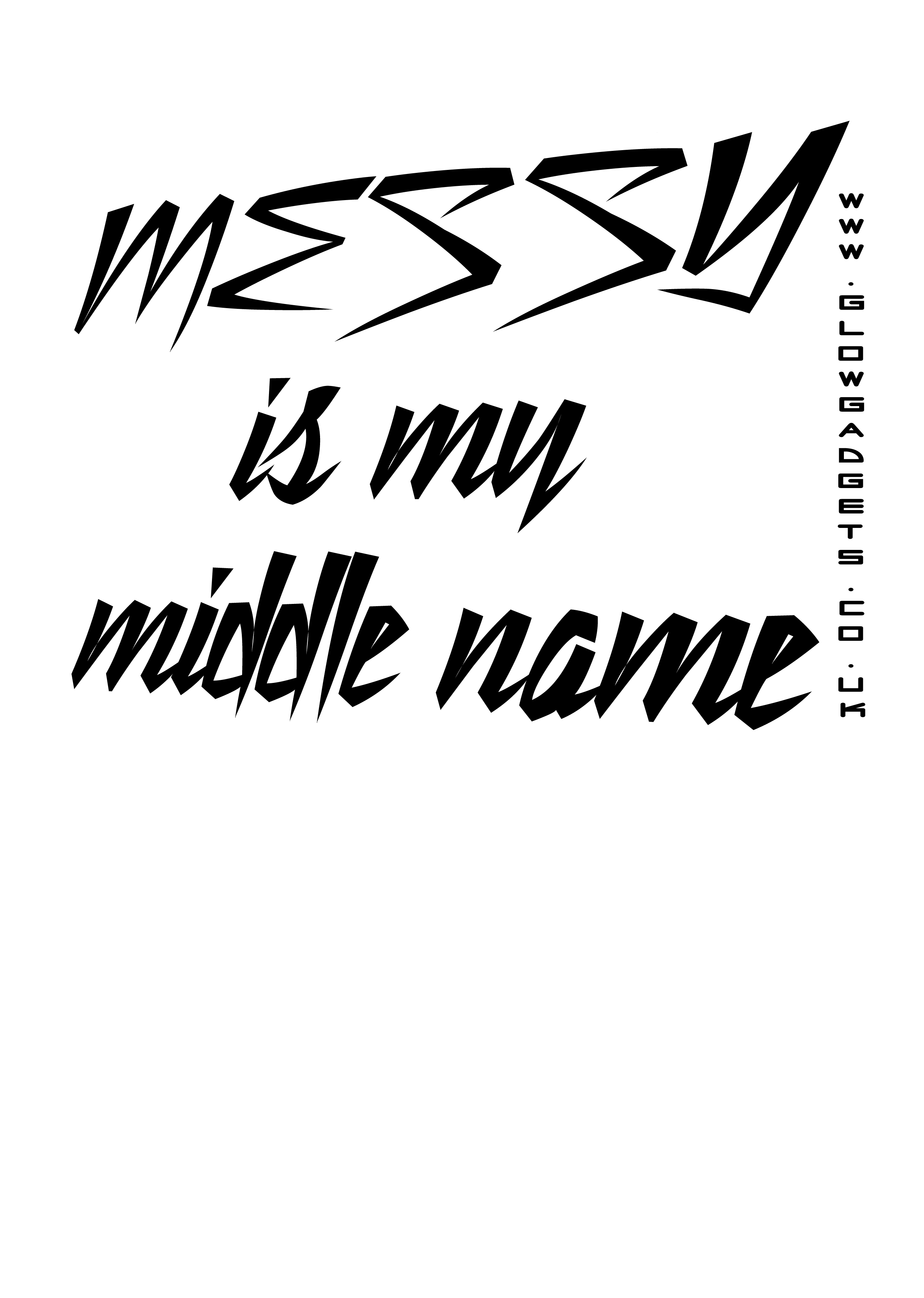 Messy T-shirt — original print 2004