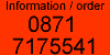 Call Now and pay by Credit card for all orders over &pound;15